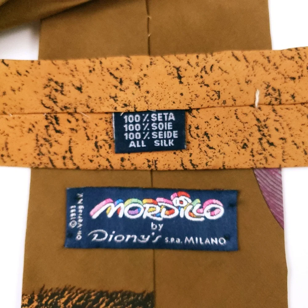 Mordicco by Diony's Men Necktie 100% Silk Golf Size 59x3.5 - NWOT